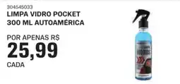 AutoZone limpa vidro pocket oferta