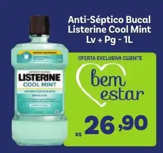 Covabra Supermercados Anti-Séptico Bucal Listerine Cool Mint oferta