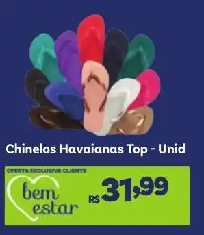 Covabra Supermercados Chinelos Havaianas Top - Unid oferta