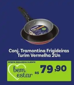 Covabra Supermercados Conj. Tramontina Frigideiras Turim Vermelha 2Un oferta