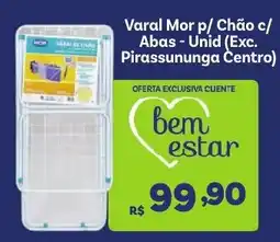 Covabra Supermercados Varal Mor p/ Chão c/ Abas - Unid oferta