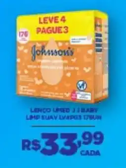 DB Supermercados Johnson's lenço umed j j baby oferta