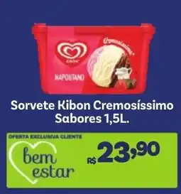 Covabra Supermercados Sorvete Kibon Cremosíssimo Sabores oferta