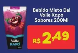 Covabra Supermercados Bebida Mista Del Valle Kapo Sabores oferta
