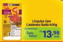 Covabra Supermercados Linguiça tipo Calabresa Sadia oferta
