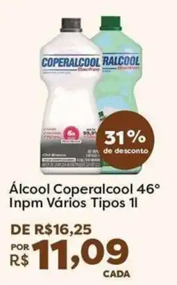 Mercadinhos São Luiz álcool coperalcool 46° inpm vários tipos 1 oferta