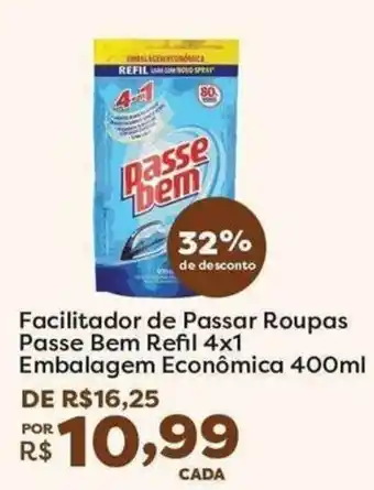 Facilitador de Passar Roupas Passe Bem Refil 4x1