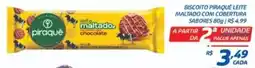 RECIBOM Biscoito piraquê leite maltado com cobertura oferta