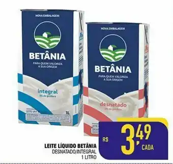 Mercantil Rodrigues Leite líquido betânia 1litro oferta