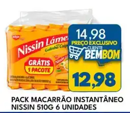 Rancho Bom Supermercados Pack macarrão instantâneo nissin oferta