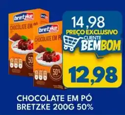 Rancho Bom Supermercados Chocolate em pó bretzke oferta