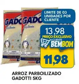Rancho Bom Supermercados Arroz parboilizado gadotti oferta
