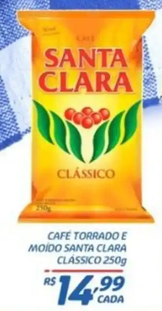 RECIBOM Café torrado e moído santa clara clássico oferta