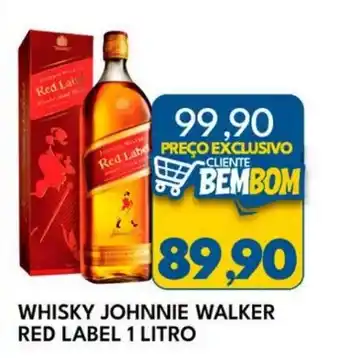 Rancho Bom Supermercados Whisky johnnie walker red label oferta
