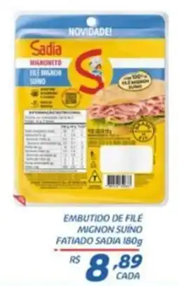 RECIBOM Embutido de file mignon suino fatiado sadia oferta