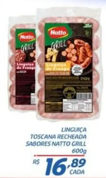 RECIBOM Linguiça toscana recheada sabores natto grill oferta