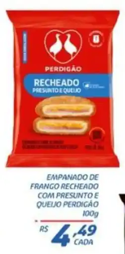 RECIBOM empanado de frango recheado com presunto e queijo perdigão oferta