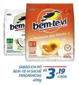 RECIBOM Sabão em pó bem-te-vi sachê fragrâncias oferta