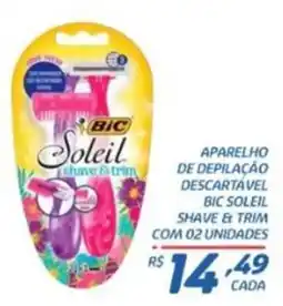 RECIBOM Aparelho de depilação descartável bic soleil shave & trim oferta