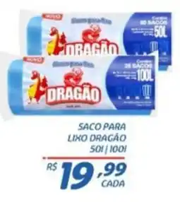 RECIBOM Saco para lixo dragão oferta