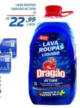 RECIBOM lava roupas dragão action oferta