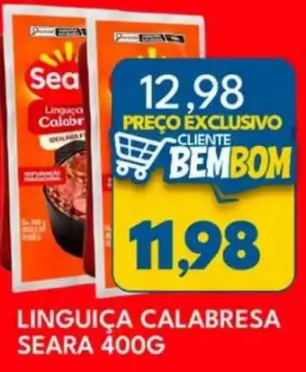 Rancho Bom Supermercados Linguiça calabresa oferta