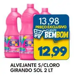 Rancho Bom Supermercados Alvejante s/cloro girando sol oferta