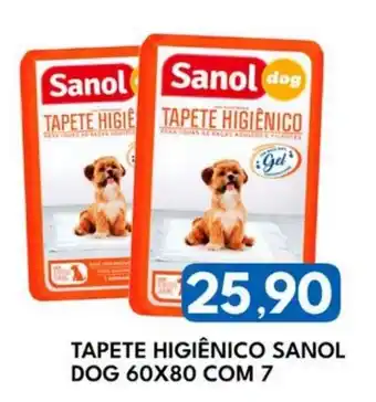 Rancho Bom Supermercados Tapete higiênico sanol dog oferta