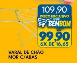Rancho Bom Supermercados varal de chão mor c/abas oferta