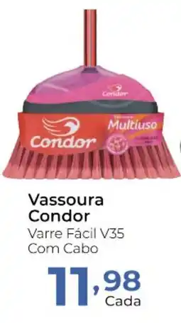 Super Kan Vassoura Condor Varre Fácil V35 Com Cabo oferta