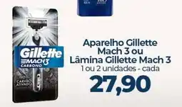 Supermercados Andreazza Aparelho Gillette Mach 3 ou Lâmina Gillette Mach 3 oferta
