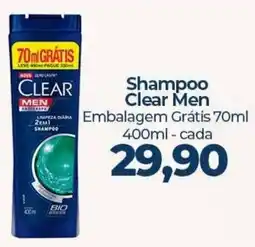 Supermercados Andreazza Shampoo clear men oferta