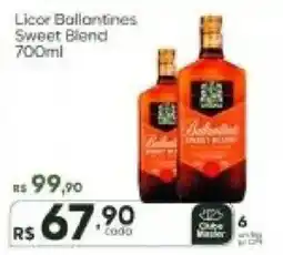Master Supermercados Licor Ballantines sweet blend oferta