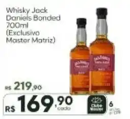 Master Supermercados Whisky Jack Daniels Bonded oferta