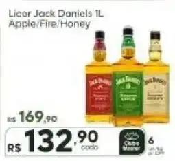 Master Supermercados Licor jack daniels 1l apple/fire/honey oferta