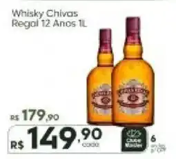 Master Supermercados Whisky Chivas Regal 12 Anos 1L oferta