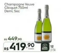 Master Supermercados Champagne Veuve Clicquot Demi Sec oferta