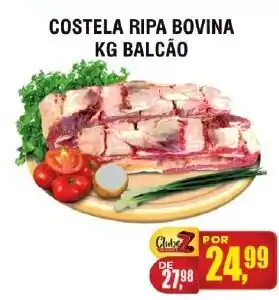 Zebu Carnes Supermercados Costela ripa bovina kg balcão oferta