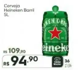 Master Supermercados Cerveja Heineken Barrel oferta