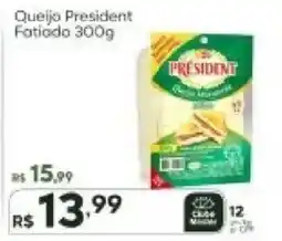 Master Supermercados Queijo President Fatiado oferta