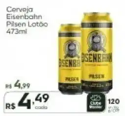 Master Supermercados Cerveja Eisenbahn Pilsen Latão oferta