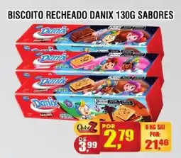Zebu Carnes Supermercados Biscoito recheado danix 130g sabores oferta