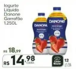 Master Supermercados Iogurte liquido danone garrafão oferta