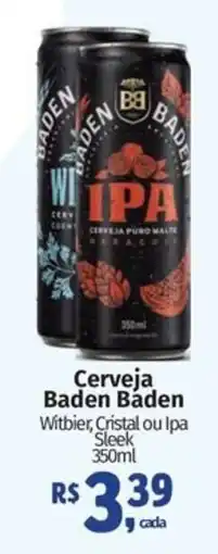 Mix Mateus Cerveja Baden Baden Witbier, Cristal ou Ipa Sleek oferta