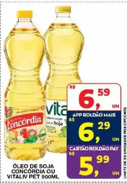 Roldão Óleo de soja concordia ou vitaliv oferta