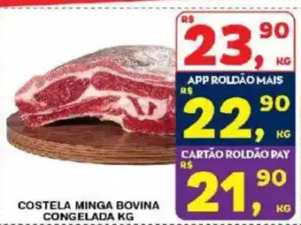 Costela minga bovina congelada kg