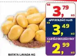 Roldão batata lavada kg oferta