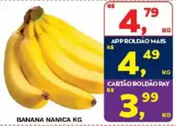 Roldão banana nanica kg oferta