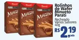 Mix Mateus Rolinhos de Wafers Minueto Parati oferta