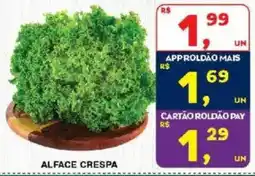 Roldão alface crespa oferta